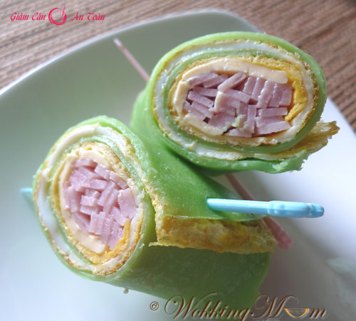 Cách làm bánh crepe lá dứa hấp dẫn-p3